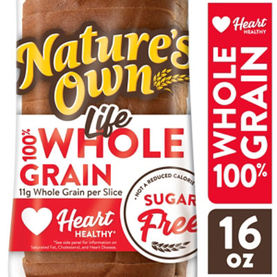 Natures Own Life 100% Whole Grain Bread Sugar Free Sandwich Bread - 16 Oz - Image 3