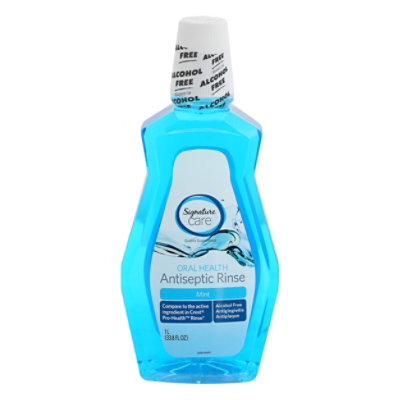 Signature Select/Care Antiseptic Rinse Oral Health Mint - 33.8 Fl. Oz. - Image 4