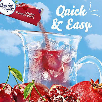 Crystal Light Cherry Pomegranate Naturally Flavored Powdered Drink Mix Pitcher Packets - 5 Count - Image 3