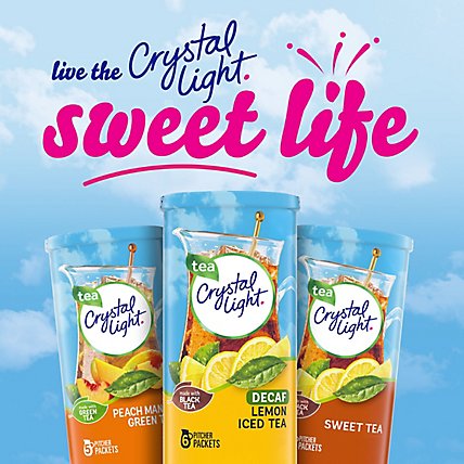 Crystal Light Decaf Lemon Iced Tea Naturally Flavored Powdered Drink Mix Pitcher Packet - 6 Count - Image 9