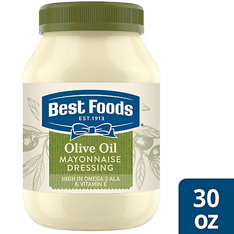 Best Foods Mayonnaise Dressing Olive Oil - 30 Oz