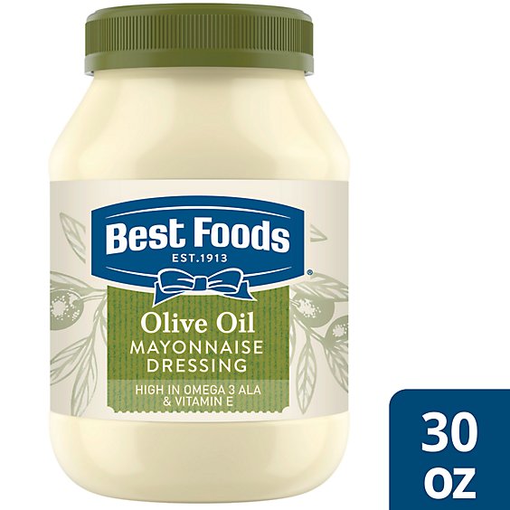 Best Foods Mayonnaise Dressing With Olive Oil - 30 Oz