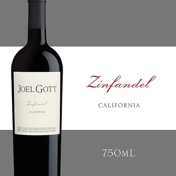 Joel Gott Zinfandel Red Wine 14.4% ABV Bottle - 750 Ml