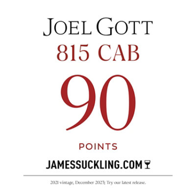 Joel Gott 815 Cabernet Sauvignon Red Wine 13.9% ABV Bottle - 750 Ml - Image 3