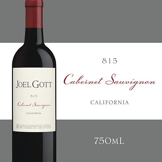Joel Gott 815 Cabernet Sauvignon Red Wine Bottle - 750 Ml