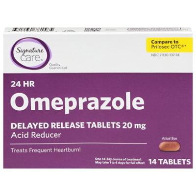 Signature Select/Care Omeprazole Acid Reducer Delayed Release 20mg Tablet - 14 Count - Image 4