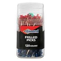 Diamond Toothpicks Frilled Cup - 125 Count - Image 3