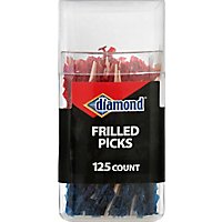 Diamond Toothpicks Frilled Cup - 125 Count - Image 2