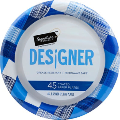 Signature SELECT Designer 8 Inch Plates - 45 Count - Image 2