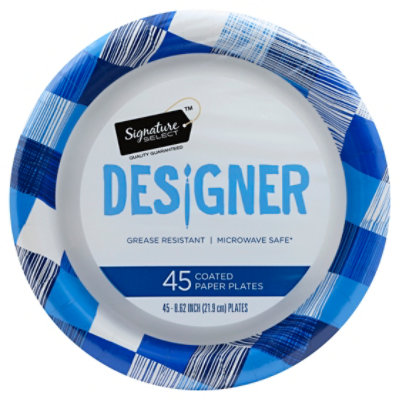 Signature SELECT Designer 8 Inch Plates - 45 Count - Image 1