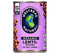 Westbrae Natural Organic Lentils Low Sodium Can - 15 Oz