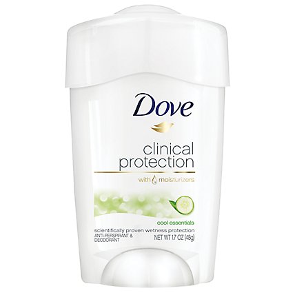 Dove Clinical Protection Antiperspirant Deodorant Stick Cool Essentials - 1.7 Oz - Image 2