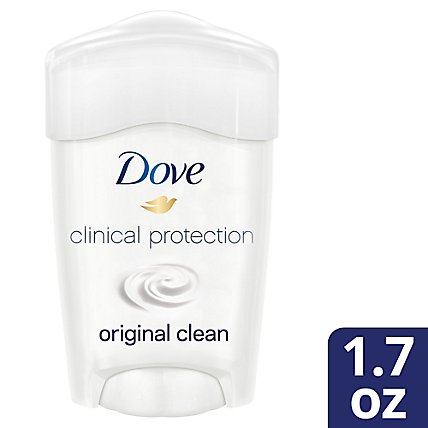 Dove Clinical Protection Original Clean Antiperspirant Deodorant - 1.7 Oz - Image 1