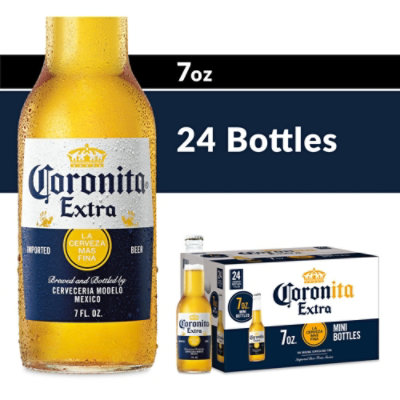 Corona Extra Coronita Lager Mexican Beer 4.6% ABV Bottle - 24-7 Fl. Oz. - Image 1