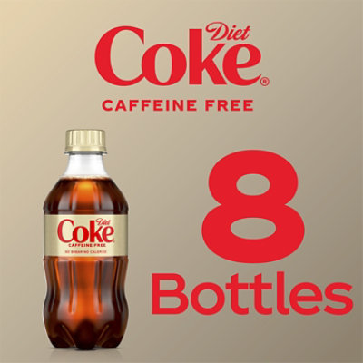 Diet Coke Soda Pop Cola Caffeine Free 8 Count - 12 Fl. Oz. - Image 4