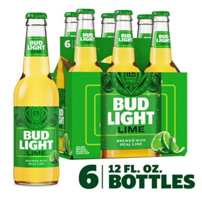 Bud Light Lime Beer In Bottles - 6-12 Fl. Oz. - Image 1