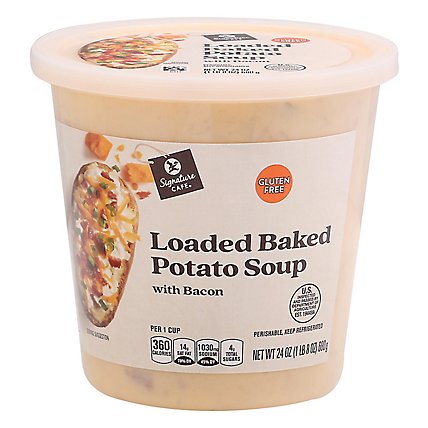 Signature Cafe Loaded Baked Potato Soup with Bacon - 24 Oz. - Image 1