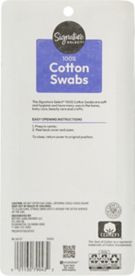 Signature Select/Care Cotton Swabs 100% Pure Double Tipped - 375 Count - Image 3
