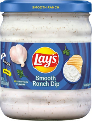 Lays Dip Smooth Ranch - 15 Oz - Image 1