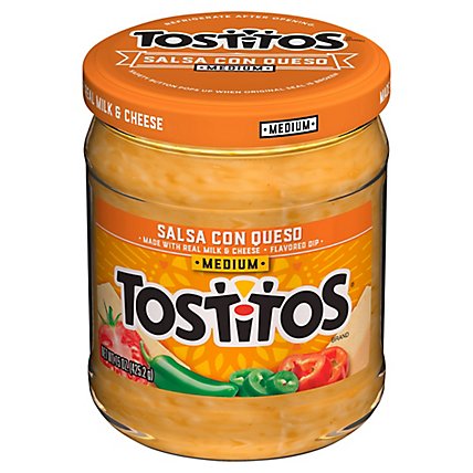 TOSTITOS Salsa Con Queso Medium - 15 Oz - Image 3