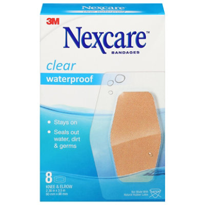3MNexcare Bandages Waterproof Knee & Elbow - 8 Count - Image 1