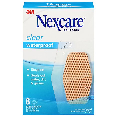 3MNexcare Bandages Waterproof Knee & Elbow - 8 Count