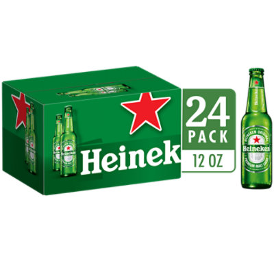 Heineken Original Lager Beer Bottles - 24-12 Fl. Oz. - Image 1