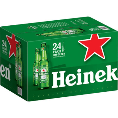 Heineken Original Lager Beer Bottles - 24-12 Fl. Oz. - Image 1