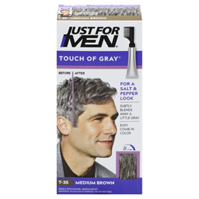 Just For Men Hair Color Touch Of Gray Medium Brown T-35 - Each - Image 3