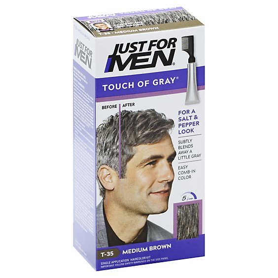 Just For Men Hair Color Touch Of Gray Medium Brown T-35 - Each - Safeway