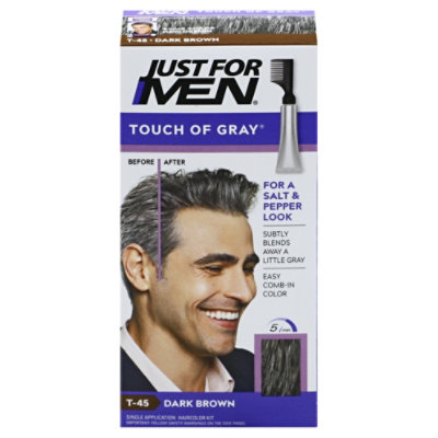 Just For Men Hair Color Touch Of Gray Dark Brown T-45 - Each - Image 3