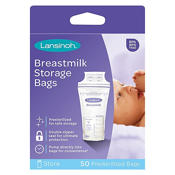 Lansinoh Breastmilk Storage Bags - 50 Count