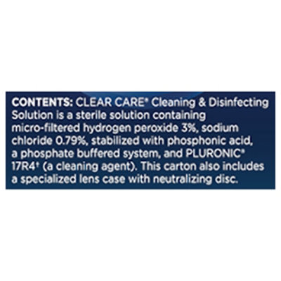 CLEAR CARE Cleaning & Disinfecting Solution Triple Action Cleaning Twin Pack - 2-12 Fl. Oz. - Image 3