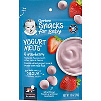 Gerber Strawberry Yogurt Melts Snacks Bag for Baby - 1 Oz - Image 1