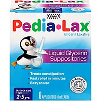 Fleet Pedia-Lax Liguid Glycerin Suppositories - 6 Count - Image 3
