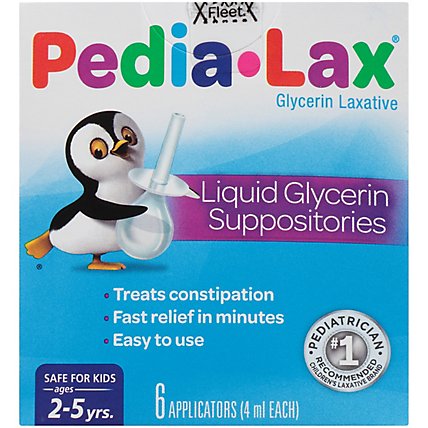 Fleet Pedia-Lax Liguid Glycerin Suppositories - 6 Count - Image 2