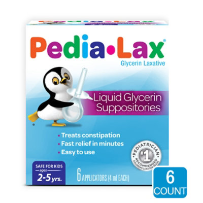 Fleet Pedia-Lax Liguid Glycerin Suppositories - 6 Count - Image 2