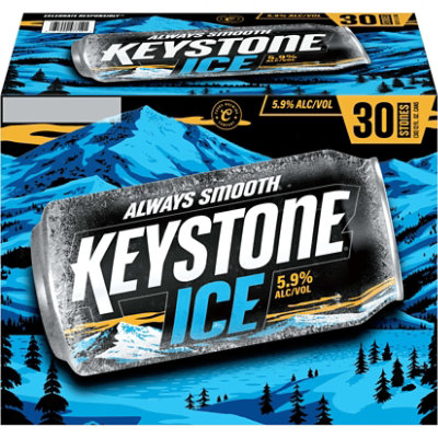 Keystone Ice Beer American Style Ice Lager 5.9% ABV Cans - 30-12 Fl. Oz. - Image 2