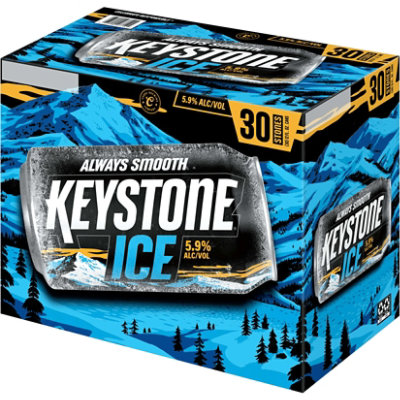 Keystone Ice Beer American Style Ice Lager 5.9% ABV Cans - 30-12 Fl. Oz. - Image 4
