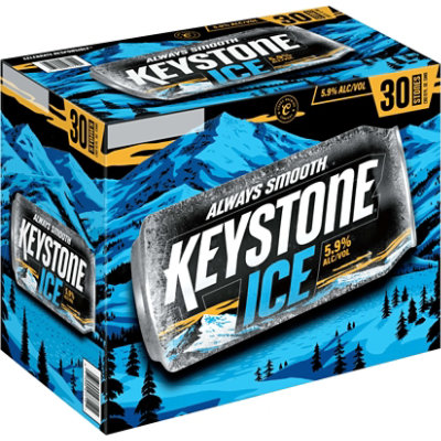 Keystone Ice Beer American Style Ice Lager 5.9% ABV Cans - 30-12 Fl. Oz. - Image 3