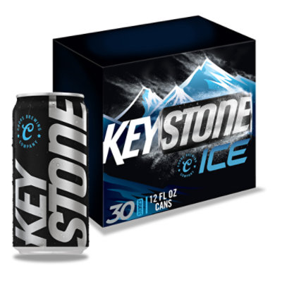 Keystone Ice Beer American Style Ice Lager 5.9% ABV Cans - 30-12 Fl. Oz.