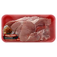 Meat Counter Pork Loin Sirloin Chop Bone In Thin - Image 1