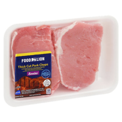 Meat Counter Pork Loin Chop Boneless Tenderized - 1 LB
