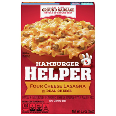 Betty Crocker Hamburger Helper Four Cheese Lasagna Box - 5.5 Oz