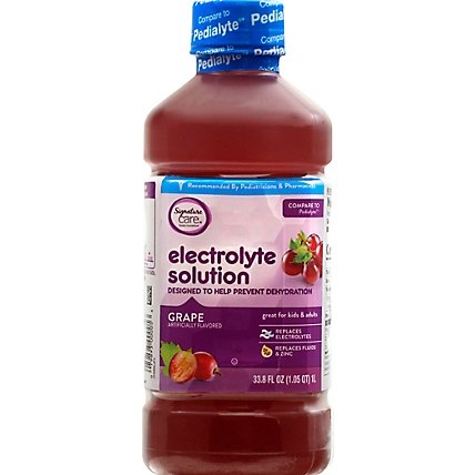 Signature Care Electrolyte Solution For Kids & Adults Grape - 1 Liter - Image 2