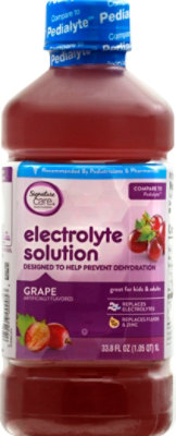 Signature Select/Care Electrolyte Solution For Kids & Adults Grape - 1 Liter - Image 2