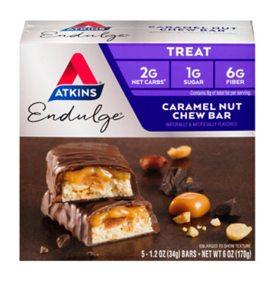 Atkins Endulge Bar Caramel Nut Chew - 5-1.2 Oz - Image 3