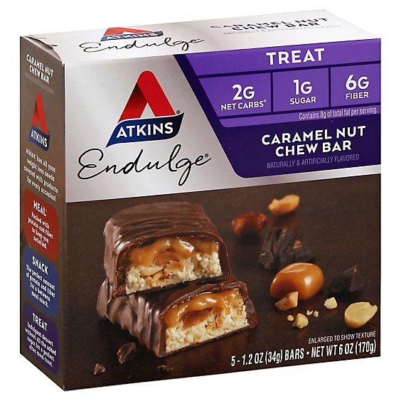 Atkins Endulge Bar Caramel Nut Chew - 5-1.2 Oz