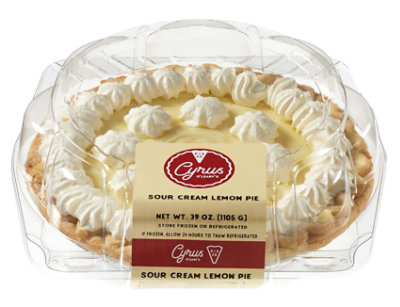 Cyrus OLearys Pies Sour Cream Lemon - Each