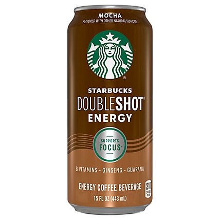 Starbucks Doubleshot Energy Coffee Beverage Mocha - 15 Fl. Oz. - Image 1